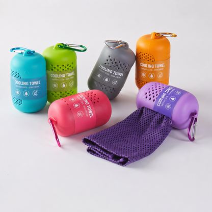 Advanced-Tech Cooling Towel – Instant Cooling Quick-Dry Towel for Outdoor Work, Gym & Summer Commuting, Washable and Reusable