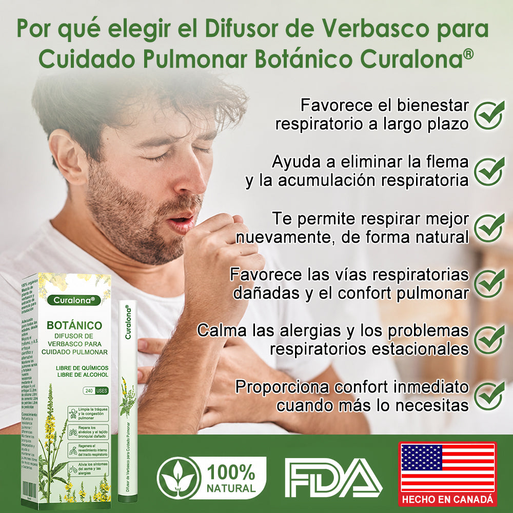 Curalona® Difusor de gordolobo Botanical LungCare