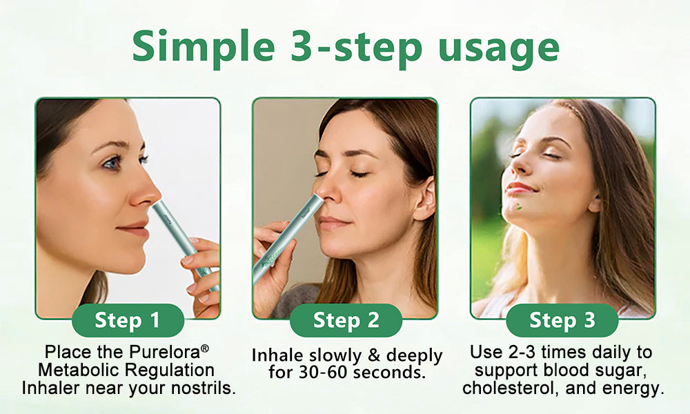🇺🇸 Purelora® Metabolic Regulation Inhaler — Targeting (🩸Blood Sugar Fluctuations, ❤️Unstable Blood Pressure, 🫀Abnormal Lipid Levels, 😴Post-Meal Fatigue, 💓Heart Palpitations & Dizziness, ⚡Sluggish Metabolism, 🔥Inflammatory Burde