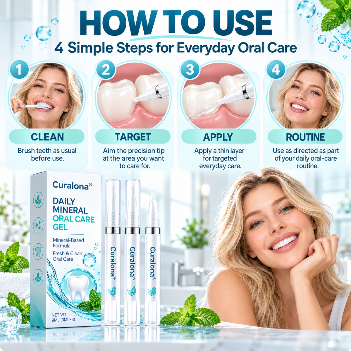 Curalona® Daily Mineral Oral Care Gel