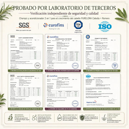 🌿👨‍⚕️ Tienda oficial en EE. UU. 🇺🇸 | 🔥 Champú y acondicionador 2 en 1 PURELORA® de cebolla y romero con complejo activo 15X para el crecimiento capilar: para un cabello con apariencia más gruesa, abundante y fuerte.
