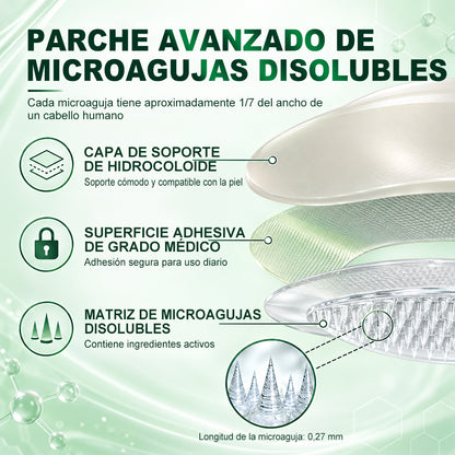 𝐏𝐔𝐑𝐄𝐋𝐎𝐑𝐀® 👩‍⚕️👩‍⚕️ Parche de nanomicroagujas 10 en 1 con péptido antagonista de IL-23R e indirubina (ayuda a reducir el enrojecimiento visible y la descamación, calma la sequedad y la picazón, y favorece el refuerzo y la reparación de la barrera cutánea)