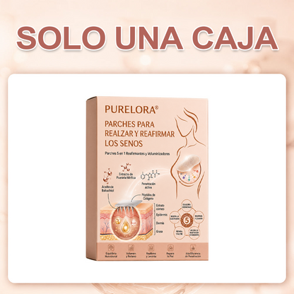 【Tienda Oficial】Purelora® Parche 5 en 1 para el Levantamiento y Reafirmación del Busto con Aceite de Bakuchiol