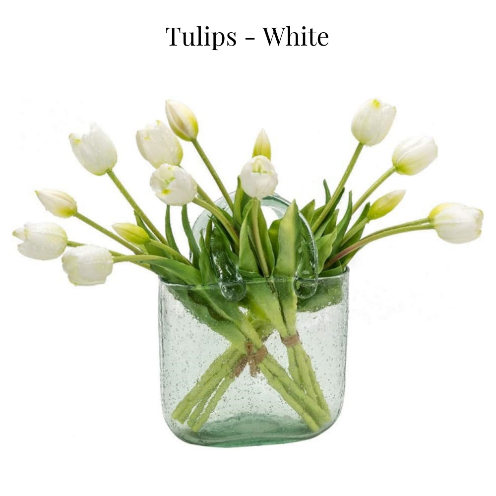 On Sale🔥Artificial Tulips Flowers - Real Touch Latex Bouquet - UV resistant, Waterproof,Windproof