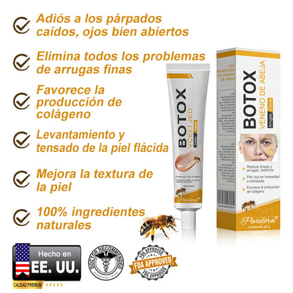 🔥 Último día de la oferta: 70% de descuento – Crema antiarrugas con veneno de abeja y efecto bótox Purelora®