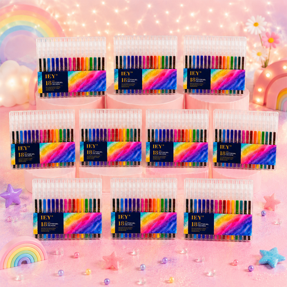 🎨Popcorn IEY® 3D Puffy Pens 18-Color Set | Magical Coloring Pens That “Rise” After Drawing | Kids’ Early Learning DIY Craft Gift Set