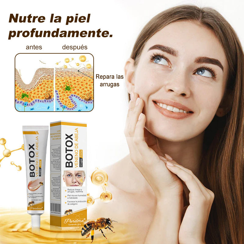 🔥 Último día de la oferta: 70% de descuento – Crema antiarrugas con veneno de abeja y efecto bótox Purelora®