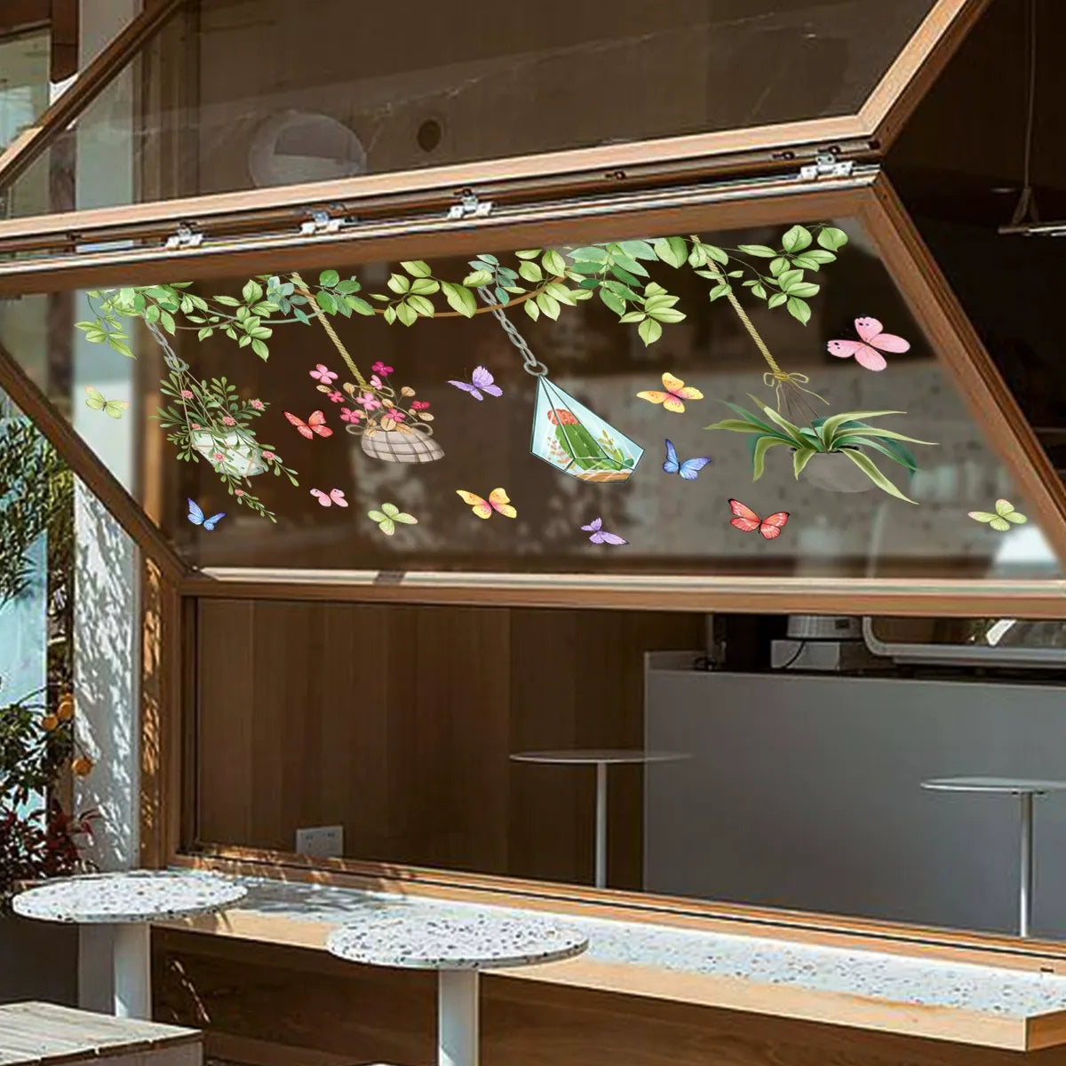 Last Day Sale 🔥85% OFF - 💐Colorful Floral Bouquet Window Sticker🖼️(Cut to size freely)