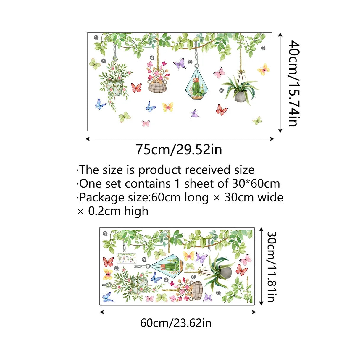 Last Day Sale 🔥85% OFF - 💐Colorful Floral Bouquet Window Sticker🖼️(Cut to size freely)