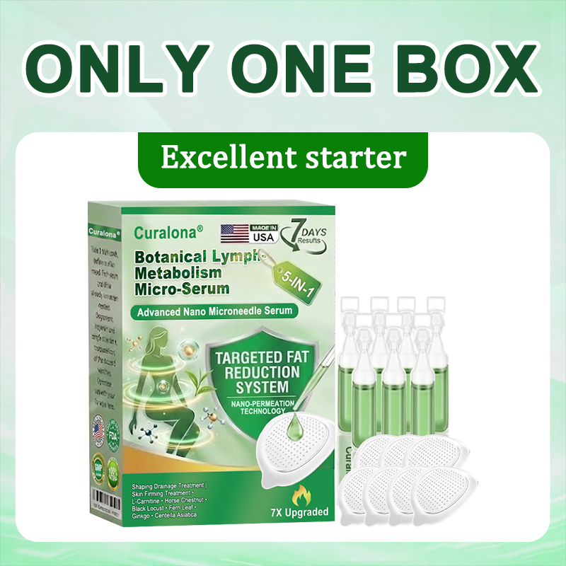 Curalona® Nano-Enhanced 5-in-1 Botanical Lymph-Balance Micro-Serum Micro-Needle Assisted 7-Day Visible Drainage & Firming Support Program