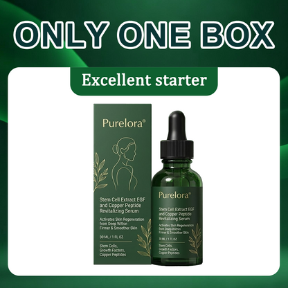 Purelora® Stem Cell–Derived EGF & Copper Peptide Activating Serum  (Deeply activates skin renewal from within for firmer, smoother-looking skin)