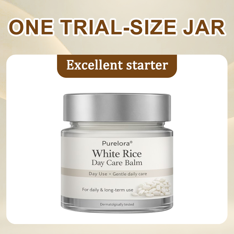 Purelora® Black and White Rice Day and Night Dual Repair Cream (Delays aging, repairs skin, removes warts, skin tags, and keratin buildup, providing 24-hour care for your skin)