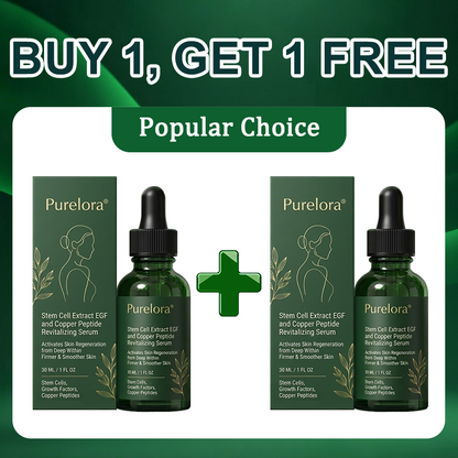 Purelora® Stem Cell–Derived EGF & Copper Peptide Activating Serum  (Deeply activates skin renewal from within for firmer, smoother-looking skin)