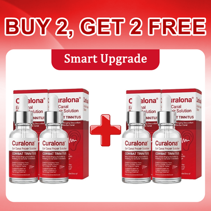 Curalona® Ear Canal Repair Solution to Combat Tinnitus  Helps Relieve Ringing Discomfort by Restoring the Ear Canal Environment  One Bottle · 7 Days · Designed to Deliver Noticeable Results Within 7 Days