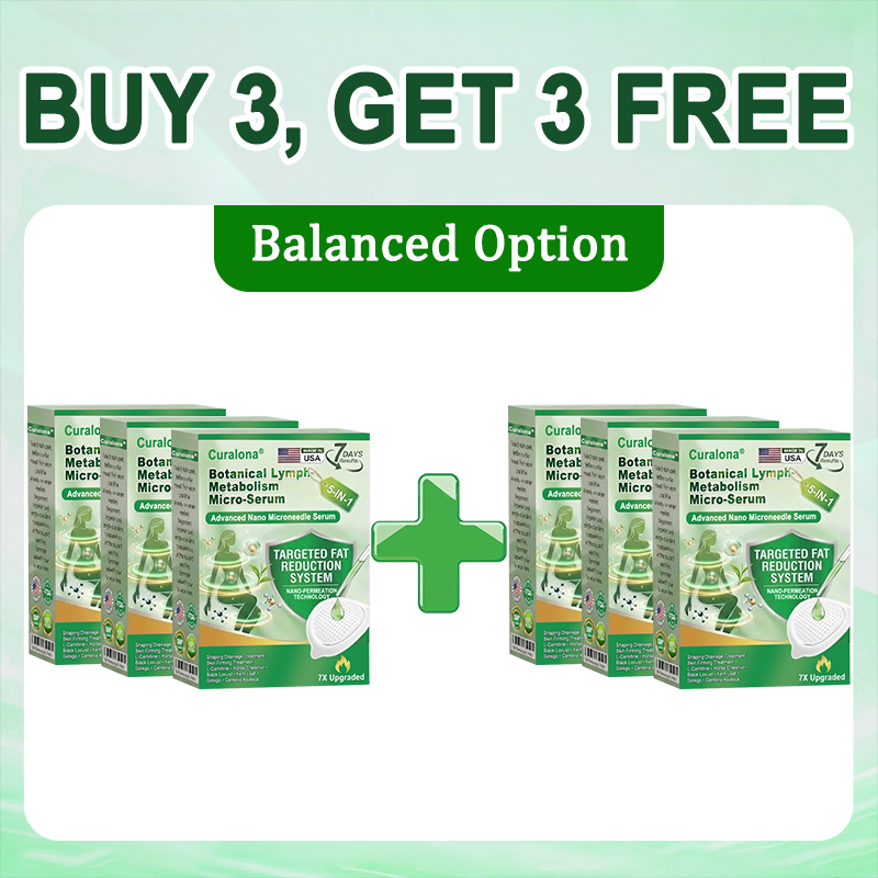 Curalona® Nano-Enhanced 5-in-1 Botanical Lymph-Balance Micro-Serum Micro-Needle Assisted 7-Day Visible Drainage & Firming Support Program