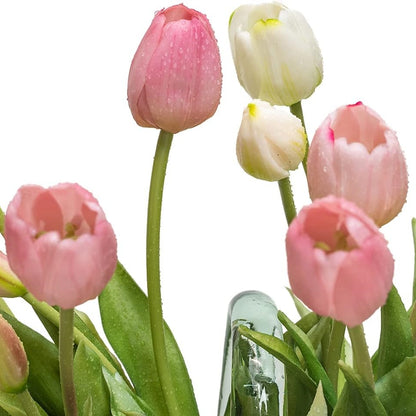 On Sale🔥Artificial Tulips Flowers - Real Touch Latex Bouquet - UV resistant, Waterproof,Windproof