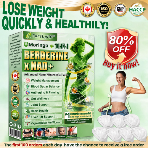 Tienda oficial 🇺🇸 Parche avanzado Purelora® 10 en 1 con nanomicroagujas (Moringa, berberina y NAD+). Solo una aplicación al día; cambios visibles en 7 días.  Para obesidad, flacidez, diabetes, apnea del sueño, problemas articulares y más.