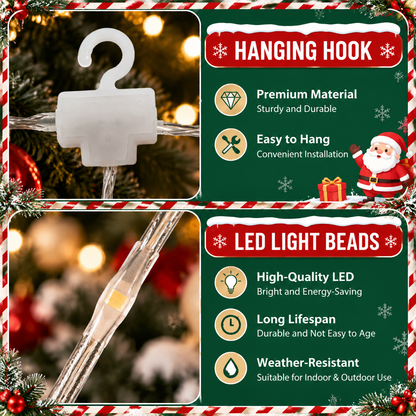 Bring Christmas Magic Home，Christmas Ladder Lights with Climbing Santa