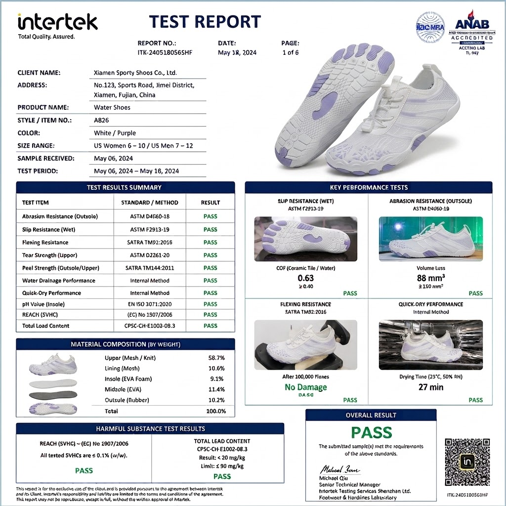 Unisex Barefoot Water Shoes | Inflatable Self-Rescue | Cures Athlete's Foot | Arch Memory Foam | Waterproof, Heat Dissipation & Sandproof Isolation | Ultra Lightweight Quick-Dry Aqua Socks