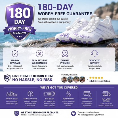 Unisex Barefoot Water Shoes | Inflatable Self-Rescue | Cures Athlete's Foot | Arch Memory Foam | Waterproof, Heat Dissipation & Sandproof Isolation | Ultra Lightweight Quick-Dry Aqua Socks