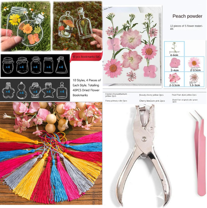 LAST DAY 85% OFF🔥Transparent Dried Flower Bookmarks