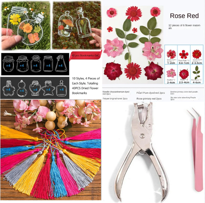 LAST DAY 85% OFF🔥Transparent Dried Flower Bookmarks